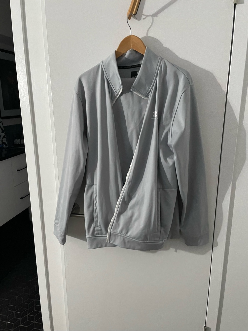 Under Armour Light Gray Lightweight Track Jacket